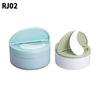 Eco-friendly Biodegradable Replaceable Double Layer Facial Cream Hand Cream Eye Cream Round Shape Container 50ml Empty Custom Printing Pp Plastic Cosmetic Cream Jar