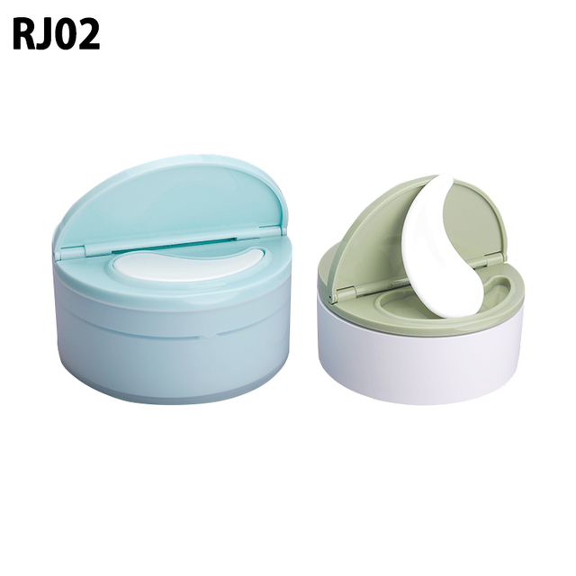 Eco-friendly Biodegradable Replaceable Double Layer Facial Cream Hand Cream Eye Cream Round Shape Container 50ml Empty Custom Printing Pp Plastic Cosmetic Cream Jar