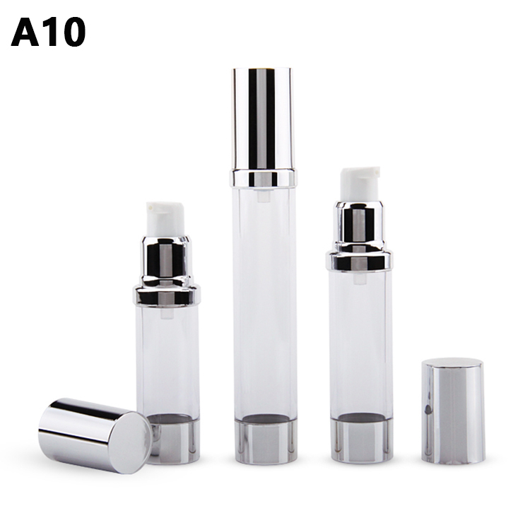 Custom Design Personal Care Cosmetic Packaging ABS PP PE 15/20/30Ml Skincare Airless Lotion Pump Bottle