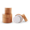 Cosmetic Packaging Wholesale 5g 8g 15g 20g 30g 50g 100g 150g 200g 250g Pp Bamboo Cosmetic Jars with Bamboo Lid 
