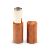 Hot Sales Cosmetics Eco-friendly Packaging Beautiful Bamboo Lipstick Bottle Makeup Gold Lip Balm Tube