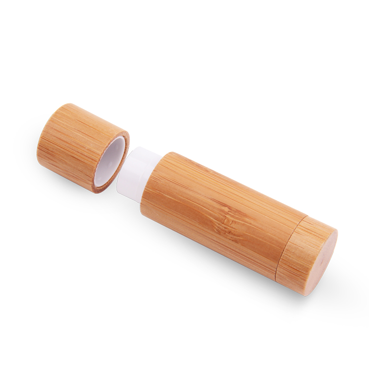 Chapstick tubes lip balm wholesale new design custom logo empty DIY bamboo 3.5ml biodegradable lip balm tubes
