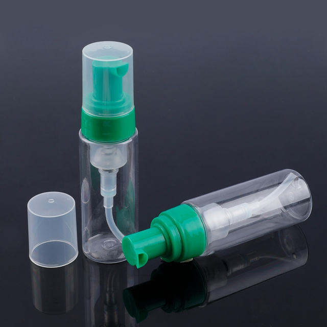 Professional factory high-end Custom materials multipurpose built-in spring plastic PP refillable 28/410 32/410 0.3cc used for liquid soap foam soap pump bottle with clear lid