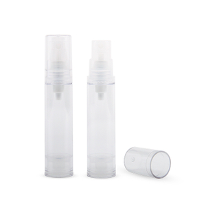 Personal Care Packaging Cosmetic AS PP PE 5ml 10ml 12ml 15ml Transparent Luxury Airless Pump Cosmetic Bottles