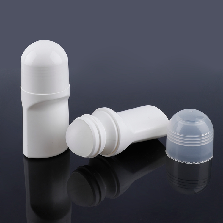 Eco-friendly Custom Logo Color Ball Diameter 35.56mm Small Capacity 75ml Plastic Essencial Oil Antiperspirant Deodorant Roll on Bottle