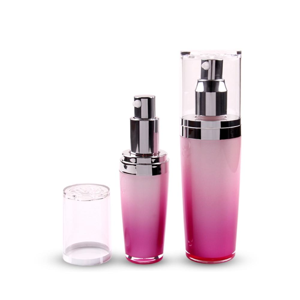 China Supplier Beauty Containers Cosmetic Packaging 15 30 60 100ml Acrylic Foundation Airless Lotion Pump Bottle