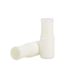 White Empty Round Blusher Stick Refillable ABS Plastic Lip Balm Tube Container Twist Up Deodorant Stick Tubes 15gram