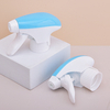 Free Sample Chemical Resistant Blue White 28/410 28/400 Ratchet Foam Nozzle Trigger Sprayer for Detergent Chemical