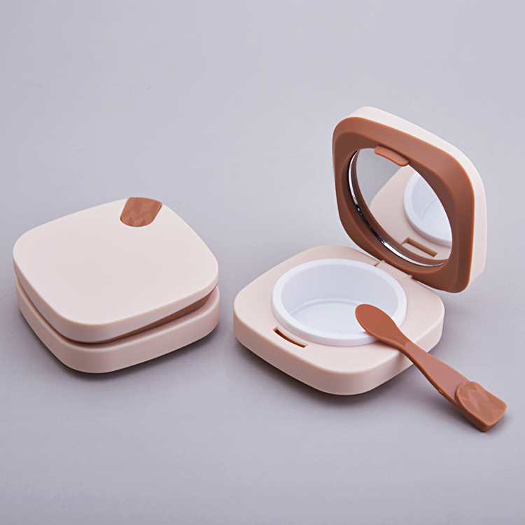 Fashion Empty Cosmetic Square Empty Foundation 12g Air BB CC Cushion Packaging with Spoon