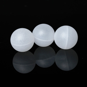 Hollow Ball Suppliers Eco-friendly Multipurpose Biodegradable 15mm 17mm 20mm 25mm 25.2mm 35.56mm 37mm Free Sample Plastic PP PE GPPS White Hollow Plastic Ball for Roll on Bottle