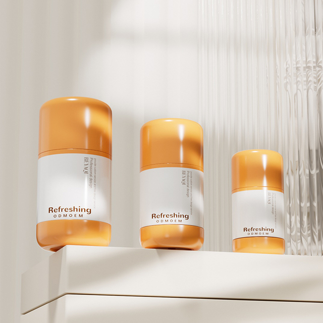 Custom Sunstick Solid Perfume Deodorant Packaging Stick Container Round Twist Up Deodorant Roll on Packaging 30ml 50ml