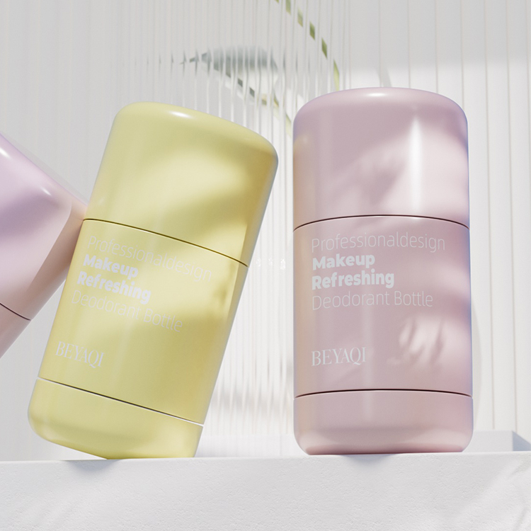 Wholesale Refillable Deodorant Packaging Stick Tube Bottle Round 50g 30g Plastic Twist Up Bottom PP Deodorant Container