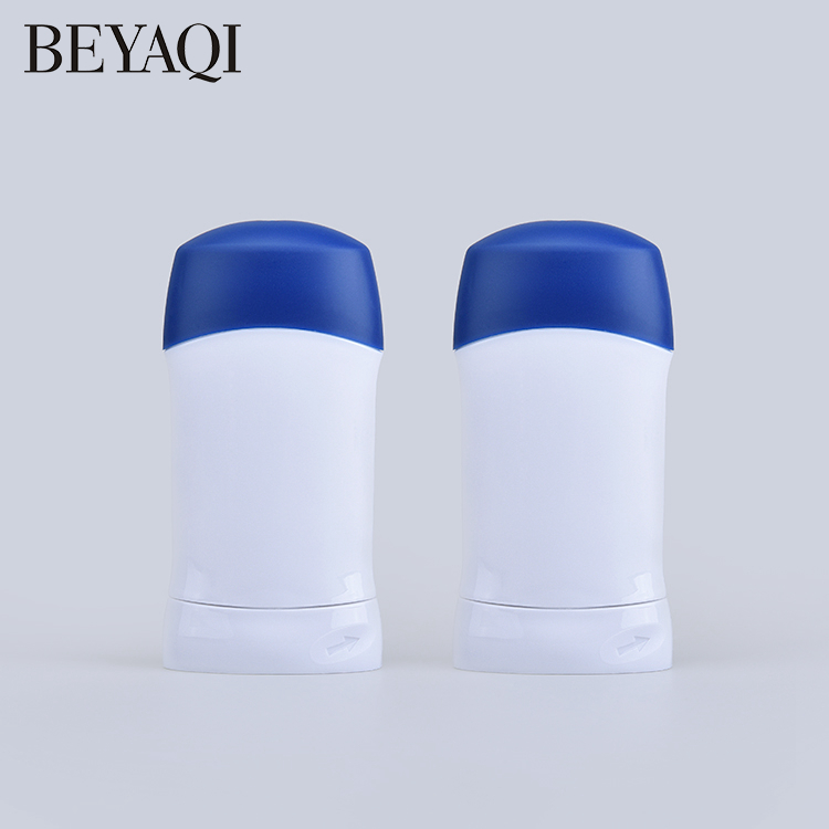 Factory Wholesale 50g 80g Solid Empty Deodorant Container Round Matte Cosmetic Cream Jars Deodorant Stick Container