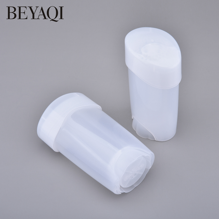 Clear Lip Gloss Container 45g Cosmetic Packaging Twist Up Deodorant Stick Tubes Flat Oval Sunscreen Stick Container Free