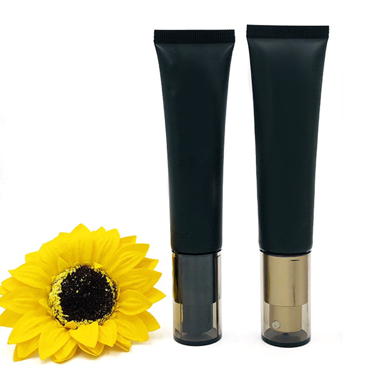 Custom 30ml Soft Plastic BB Cream Tube Packaging with Airless Pump Head for Sunscreen Eye Serum Makeup Tubes