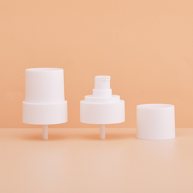 Custom Color Logo Cosmetic Packaging Plastic 24/410 Smooth Lotion Pump 0.15cc 0.2cc White Liquid Dispenser Cream Pump