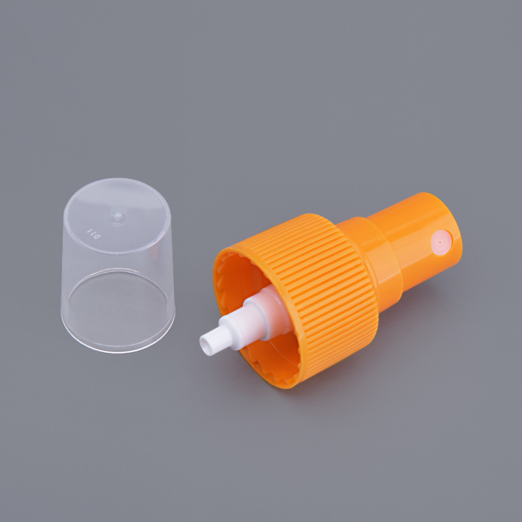 Customized Fine Orange Sprayer Liquid Mist Sprayer Nozzle Press Spray Head for Bottles Plastic Sprayer