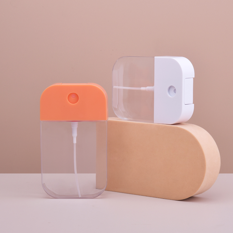 30ml 50ml Credit Card Sprayer Hand Sanitizer Bottle Plastic Travel Size Pocket Alcohol Mist Scented Moisturizing Spray Bottle