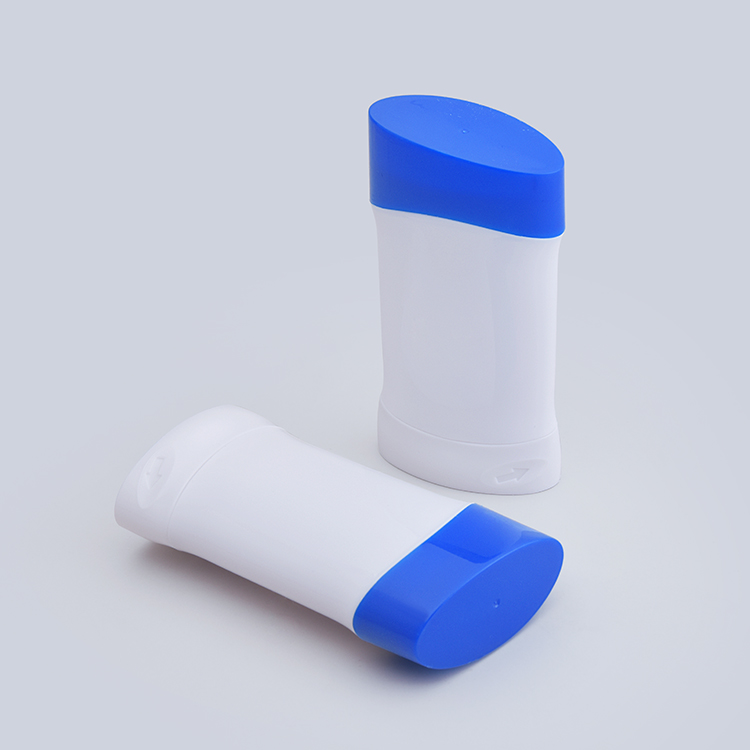 Custom Empty Oval Deodorant Stick Container Refillable Round Twist Up Tubes Packaging for Deodorant Stick