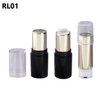 New Design Luxury Lip Balm Lipstick Container with Replaceable Inner Tube,Custom Cosmetic Packaging ABS Refillable Lipstick Tube