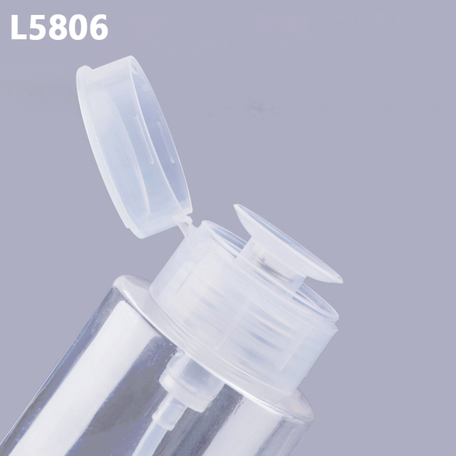 Competitive Price Factory Custom Plastic Cosmetic Bottle Wholesale Remover Pump Bottle Nail Polish Pump