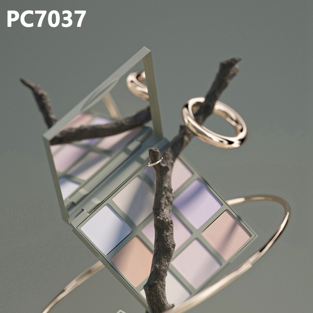 Cosmetic Packaging 2g*9 ABS Eco-friendly Fancy High Quality Eyeshadow Case With Mirror