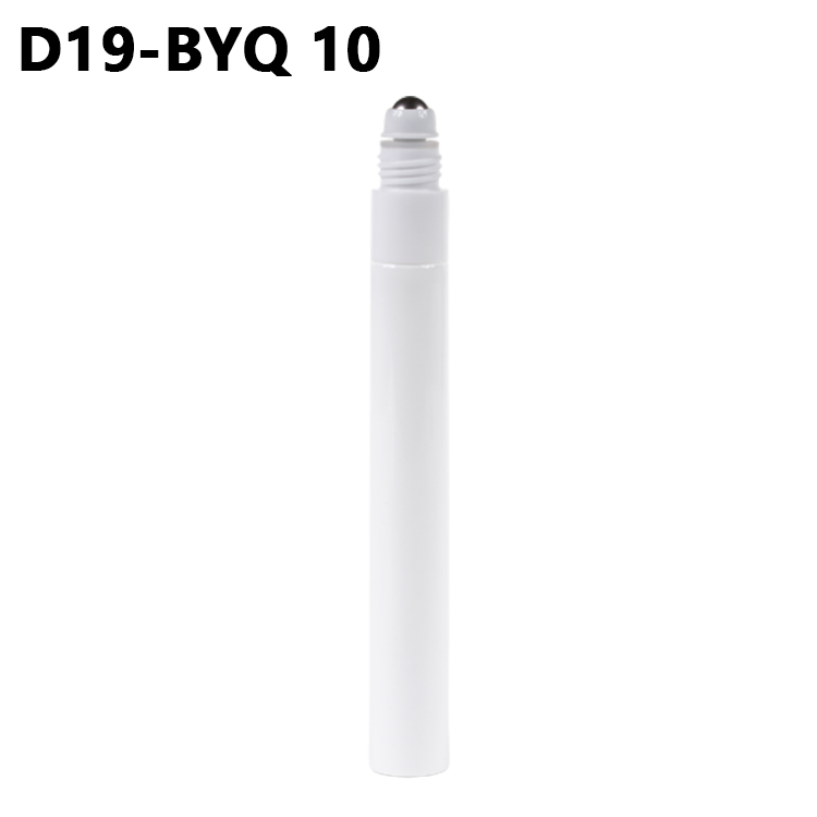 Custom Color Printing D19mm PE Massage Tube Cosmetic Packaging Plastic Soft Squeeze Tube With Roll-on-singla-Ball for Creams