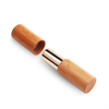 Hot Sales Cosmetics Eco-friendly Packaging Beautiful Bamboo Lipstick Bottle Makeup Gold Lip Balm Tube