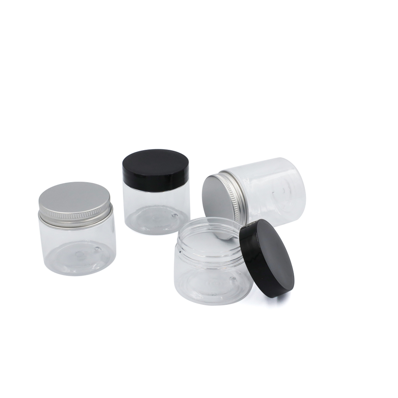 Food Grade Pet Containers Plastic Jar Clear Wide Mouth 30ml 40ml 50ml 60ml 80ml Plastic Pet Jars with Lids