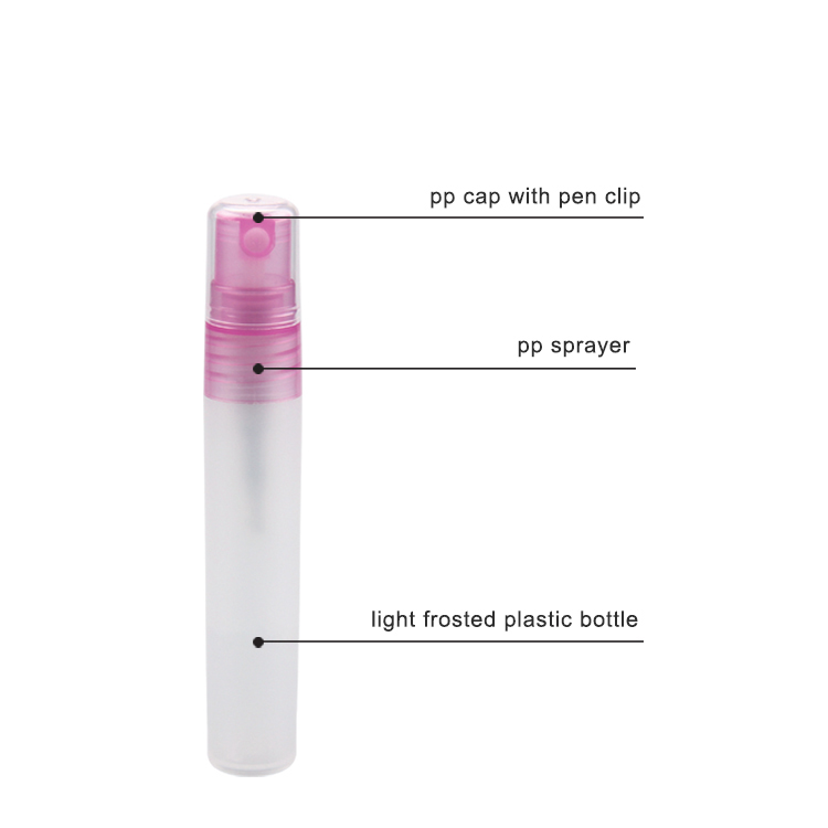 Empty Small Perfume Spray Plastic Mini 10ml Refillable Perfume Atomizer Travel Spray Bottle