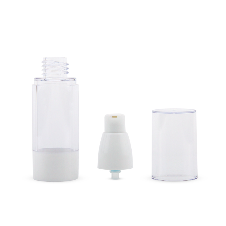 Eco Friendly Skincare Personal Care Packaging Plastic Luxury AS PP PE 15/30/50/80/100Ml Airless Pump Bottle Cosmetics