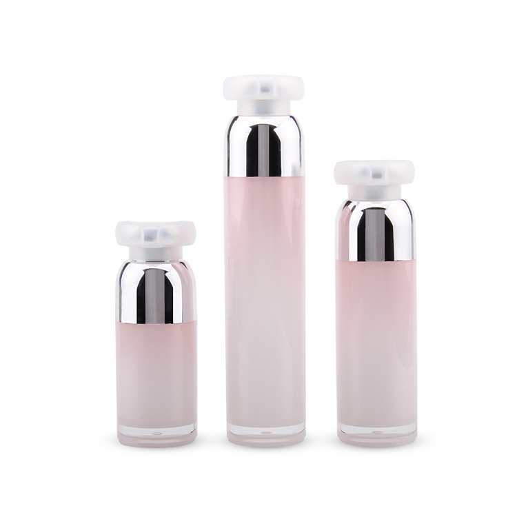 Wholesale Custom Empty Cosmetic Packaging Bulk Private Label 30ml Airless Pump Bottle,Pink Airless Lotion Bottle