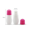 50ml Skin Care Wholesale Custom Empty Plastic Deodorant Roll on Bottle with Roller Ball