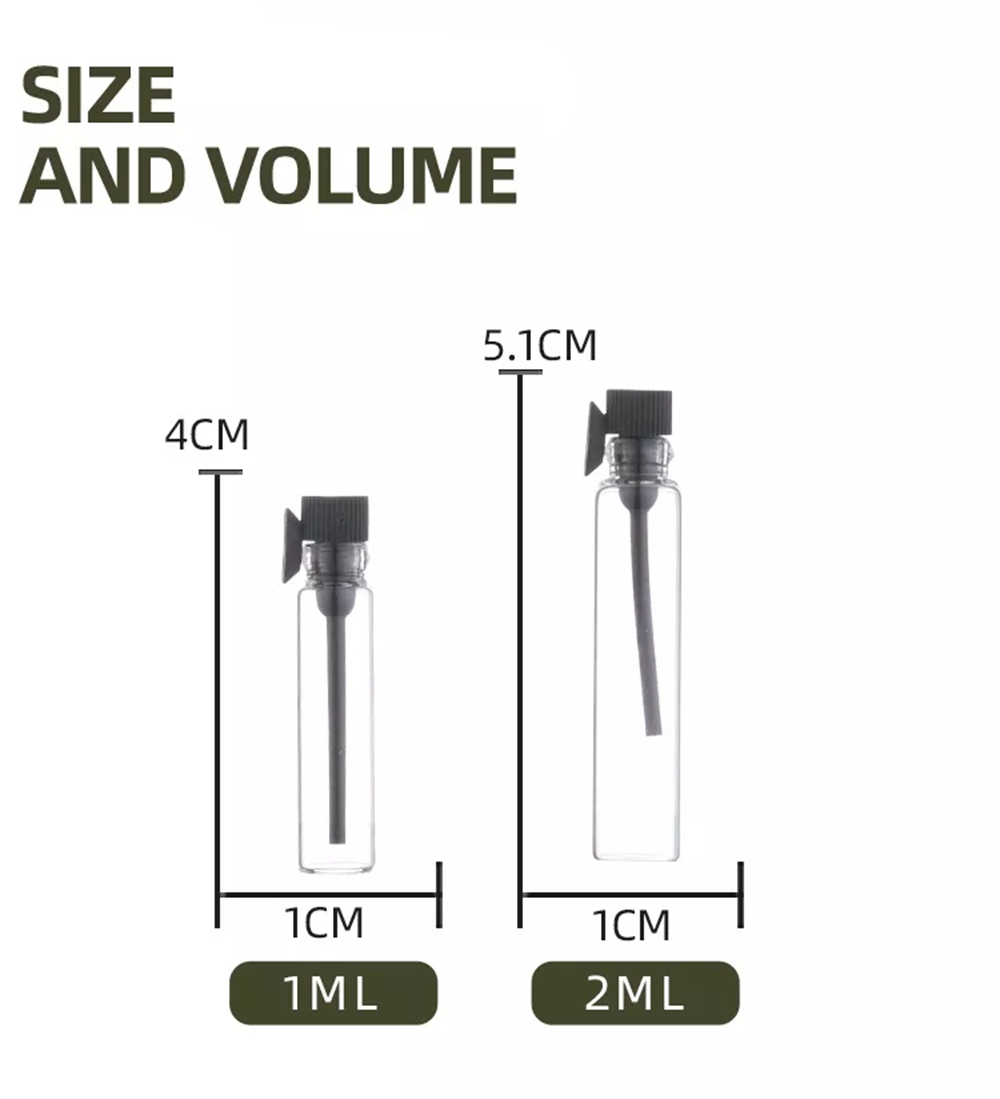 glass subpackage clear bottles (8)