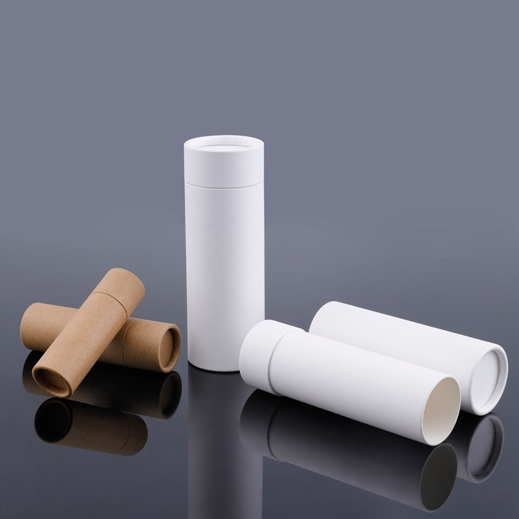 Eco Friendly Biodegradable Cosmetic Containers Cardboard Paper Tube Packaging,Kraft Lipstick Deodorant Cardboard Boxes Packaging Tubes