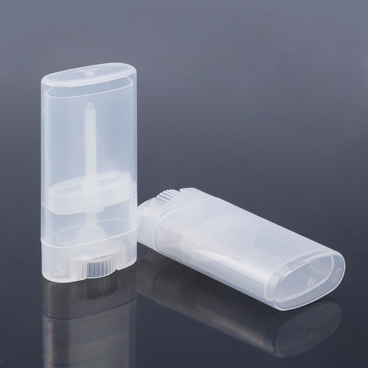 Wholesale Mini 15g Oval PP PCR Deodorant Stick Container Fragrance Flat Deodorant Packaging Bottle