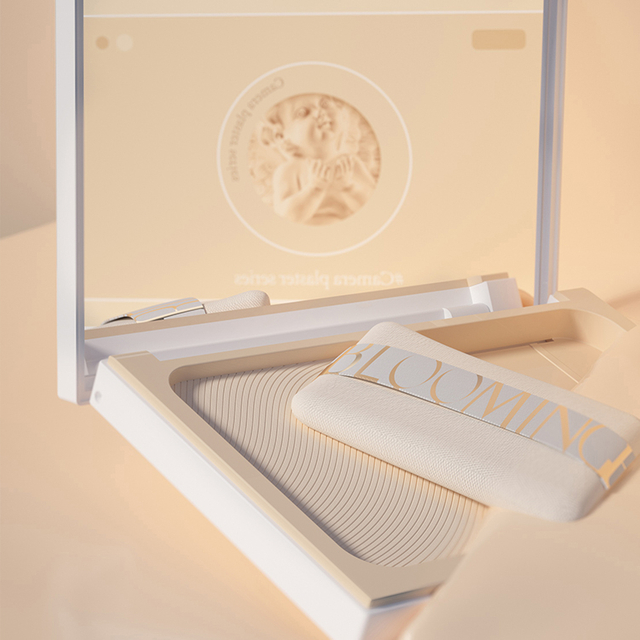 Wholesale Private Label Square Shape Compact Case Custom Logo Cosmetic Packaging Magnetic Eyeshadow Case