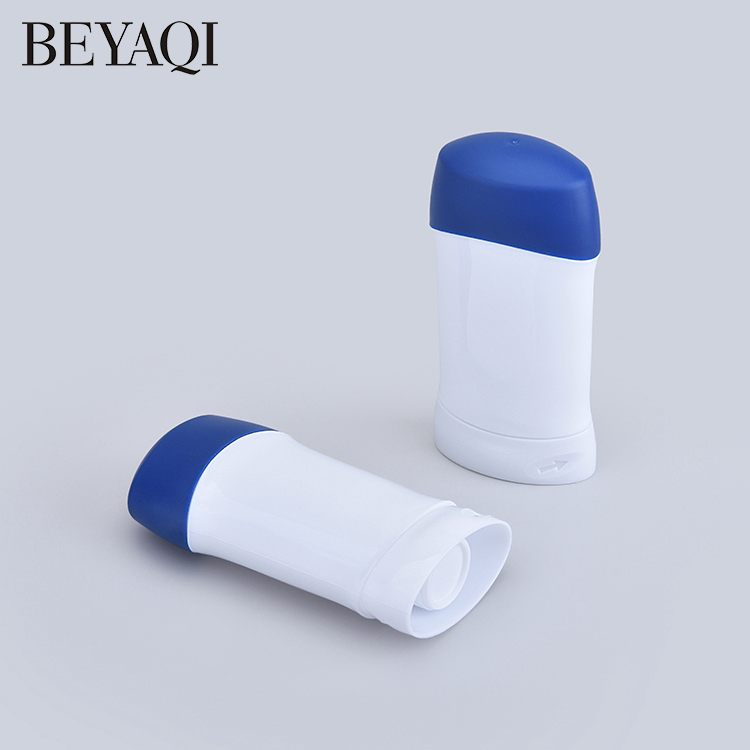 Factory Wholesale 50g 80g Solid Empty Deodorant Container Round Matte Cosmetic Cream Jars Deodorant Stick Container