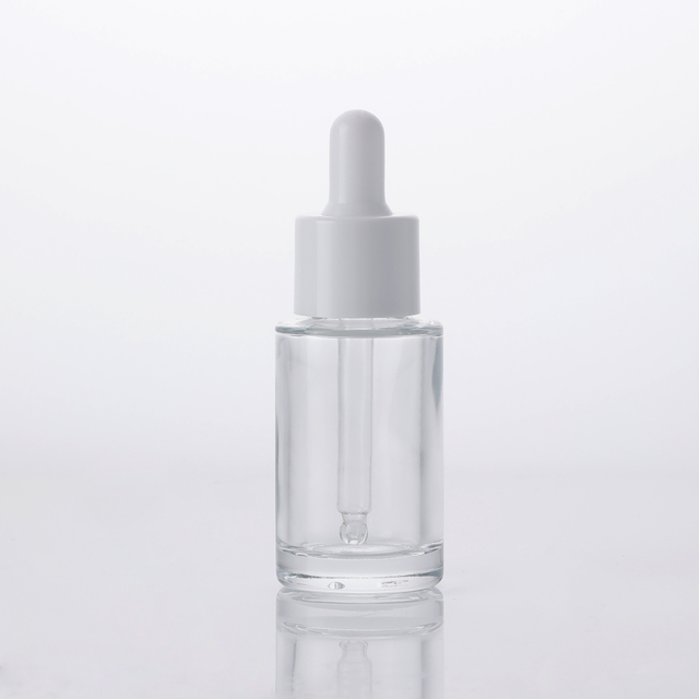 Multipurpose Refillable Round Shape Perfume Skin Care Essence Essential Oil Serum Empty Transparency Liquid Container 10ml 15l 20ml Dropper Glass Bottles