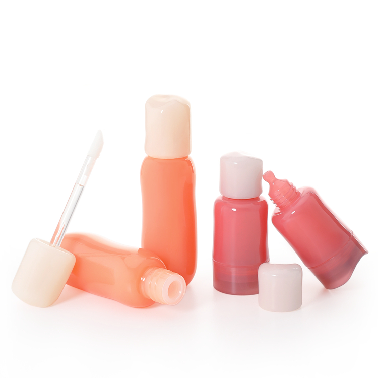 Empty Liquid Blush Tube Push Bottom Squeeze Out Liquid Blush Drop Bottle&Cosmetics Lip Gloss Tube