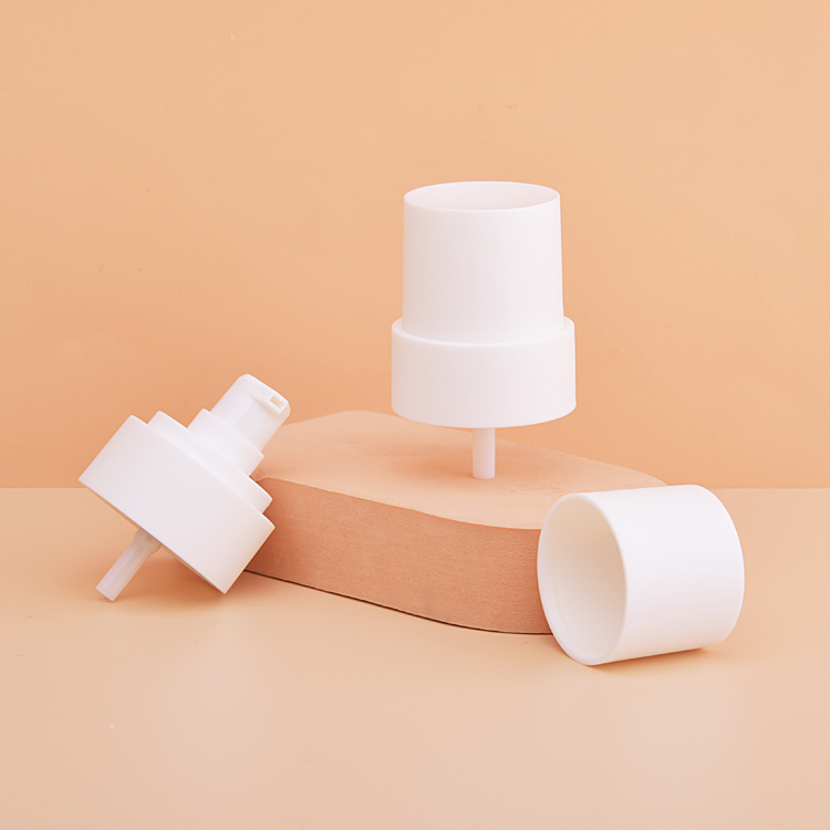 Custom Color Logo Cosmetic Packaging Plastic 24/410 Smooth Lotion Pump 0.15cc 0.2cc White Liquid Dispenser Cream Pump