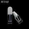 Custom Logo Luxury 15ml 20ml 30ml 40ml Empty Square Clear Transparent Frosted Foundation Glass Lotion Bottle