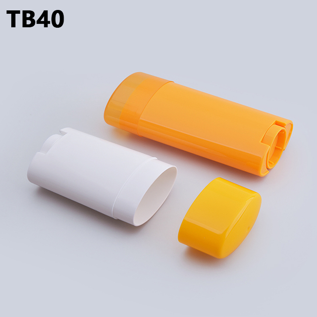 Factory Supply 28g 71g White Yellow Deodorant Stick Tube Top Filling Empty Cosmetic Deodorant Container