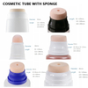 Cosmetics Plastic Squeeze Empty Packaging Silk Screen 30 Ml Foundation Bottle Squeeze Tube with Sponge