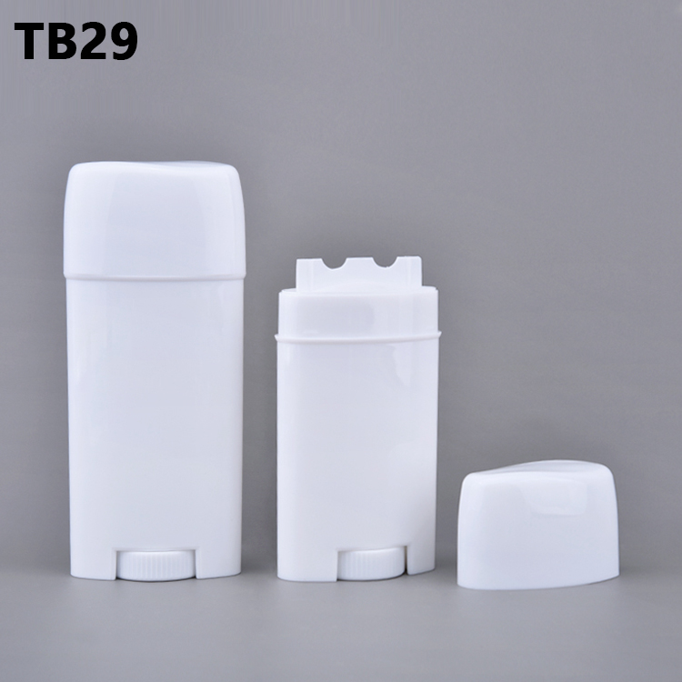 Oval Twist Roll on Deodorant Sunscreen Container Empty Gel 50g 80g Refillable Deodorant Containers Stick Bottle Packaging