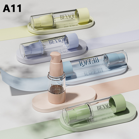 Custom Wholesale Cream 15ml 30ml 50ml Skin Care Plastic Packaging Cosmetic Container Face Cream Airless Lotion Bottle