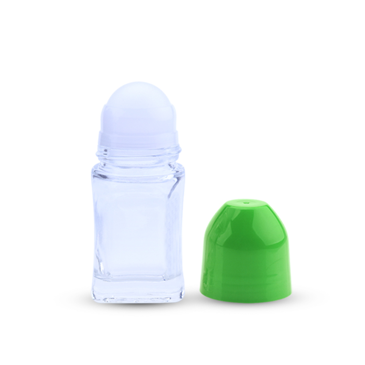 Wholesale 50ml Perfume Glass Deodorant Roll on Roller Bottles