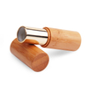 Hot Sales Cosmetics Eco-friendly Packaging Beautiful Bamboo Lipstick Bottle Makeup Gold Lip Balm Tube