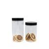 Food Container 100ml 200ml 250ml 300ml 400ml 450ml 500ml 800ml 1000ml Clear PET Plastic Candy Jar with Aluminum Cap