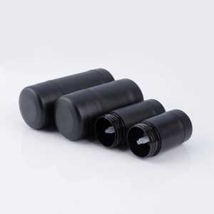 Custom Logo And Size 15g 30g 50g 75g Replaceable Plastic Pp Empty Black Refillable Twist Up Rotatable Biodegradable Simplicity Antiperspirant Mini Deodorant Stick Container
